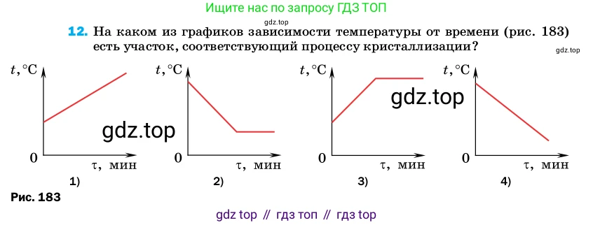 ГДЗ Физика, 8 класс Учебник, автор: Пёрышкин И М, издательство Просвещение, Москва, 2023, белого цвета, страница 242, номер 12, Условие