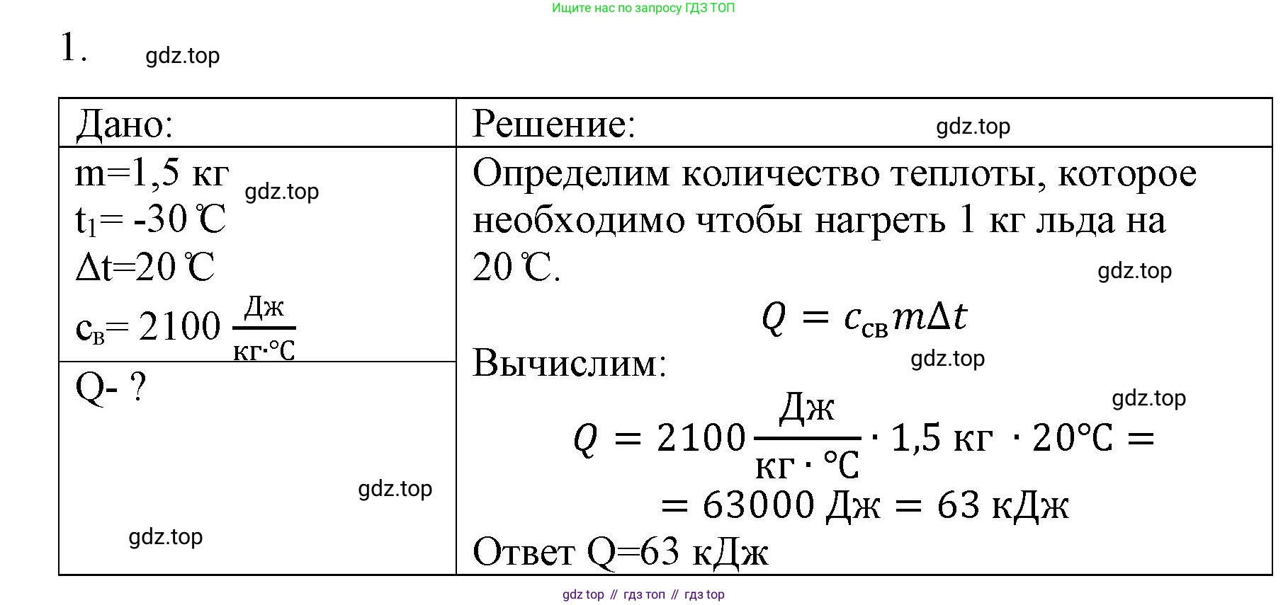 ГДЗ Физика, 8 класс Учебник, автор: Пёрышкин И М, издательство Просвещение, Москва, 2023, белого цвета, страница 47, номер 1, Решение 1