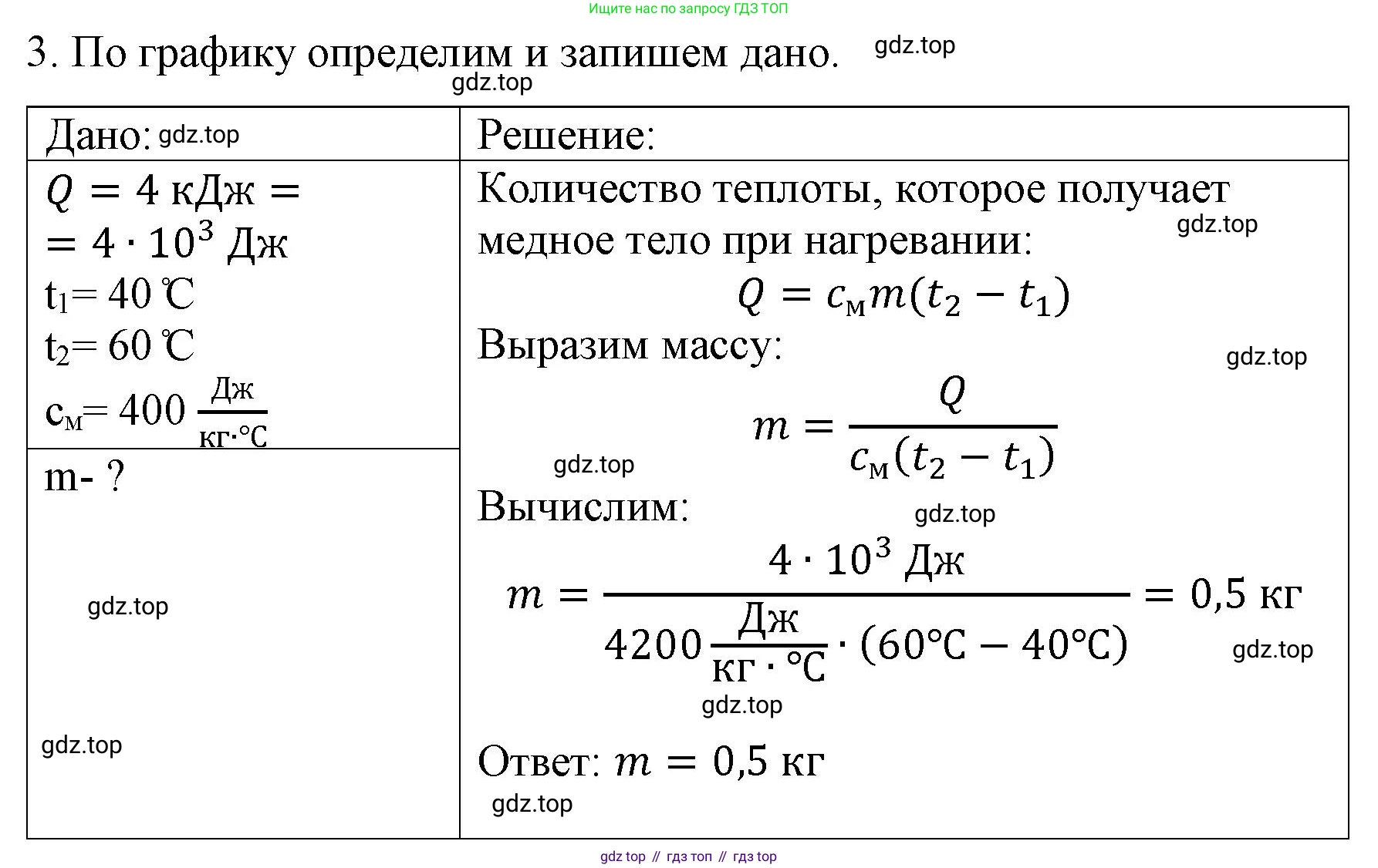 ГДЗ Физика, 8 класс Учебник, автор: Пёрышкин И М, издательство Просвещение, Москва, 2023, белого цвета, страница 47, номер 3, Решение 1