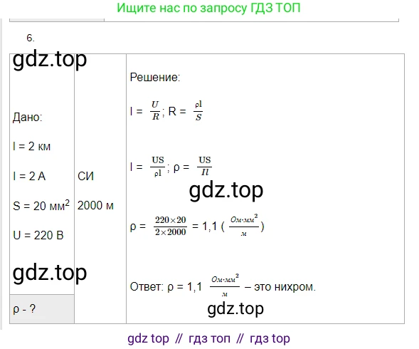 ГДЗ Физика, 8 класс Учебник, автор: Пёрышкин И М, издательство Просвещение, Москва, 2023, белого цвета, страница 159, номер 6, Решение 3