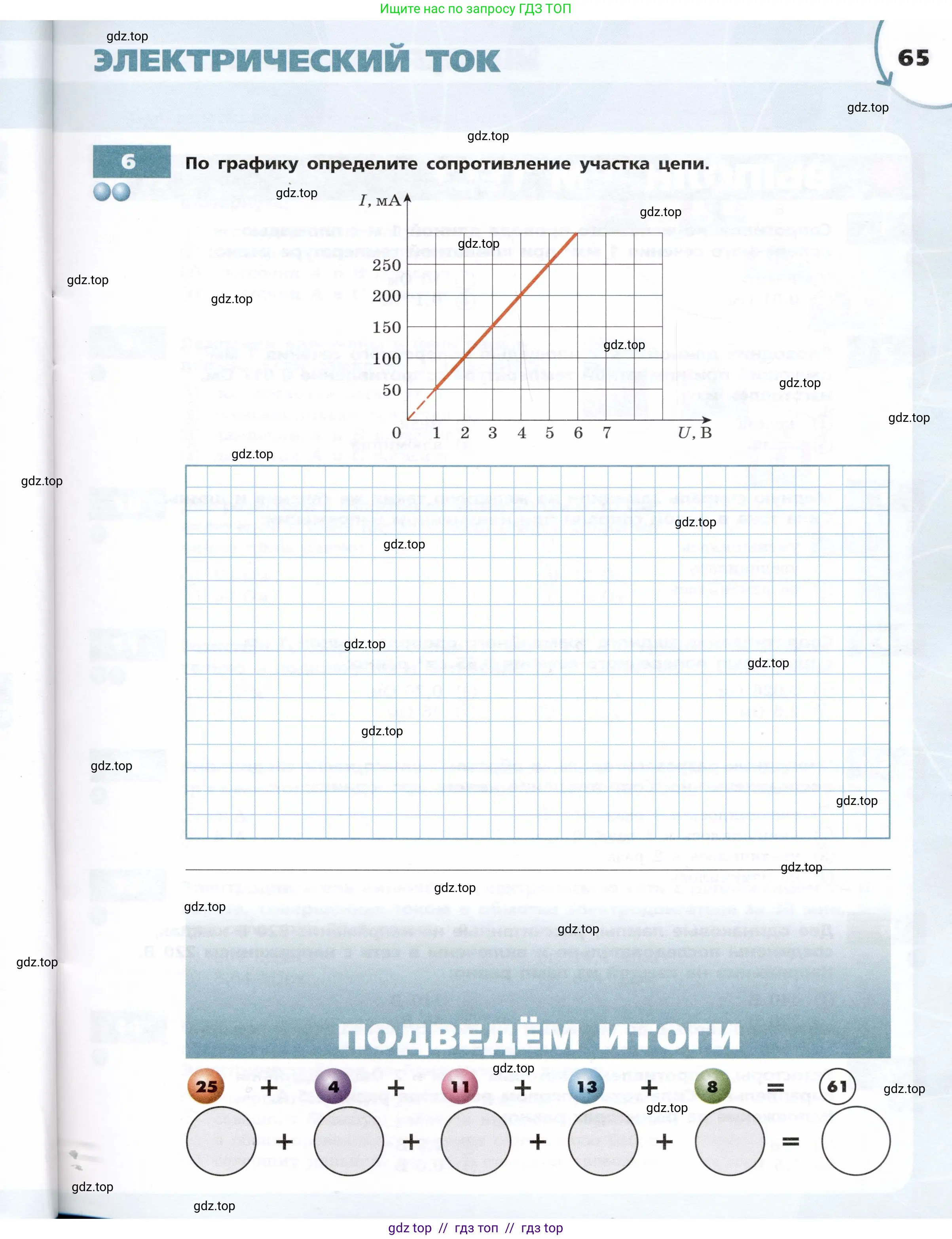Физика, 8 класс Тетрадь-тренажёр, авторы: Артеменков Денис Александрович, Белага Виктория Владимировна, Воронцова Наталия Игоревна, Жумаев Владислав Викторович, Ломаченков Иван Алексеевич, Панебратцев Юрий Анатольевич, издательство Просвещение, Москва, 2024, бирюзового цвета, страница 65