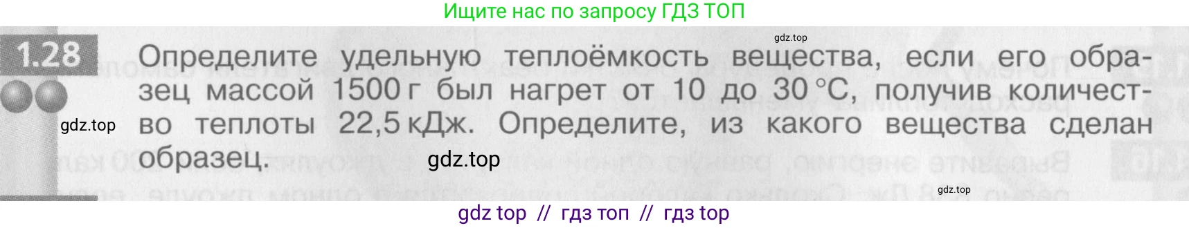 Физика, 8 класс Задачник, авторы: Артеменков Денис Александрович, Ломаченков Иван Алексеевич, Панебратцев Юрий Анатольевич, издательство Просвещение, Москва, 2010, страница 6, номер 1.28, Условие