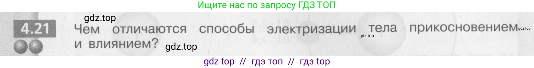 Физика, 8 класс Задачник, авторы: Артеменков Денис Александрович, Ломаченков Иван Алексеевич, Панебратцев Юрий Анатольевич, издательство Просвещение, Москва, 2010, страница 23, номер 4.21, Условие