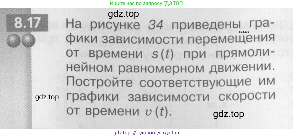 Физика, 8 класс Задачник, авторы: Артеменков Денис Александрович, Ломаченков Иван Алексеевич, Панебратцев Юрий Анатольевич, издательство Просвещение, Москва, 2010, страница 42, номер 8.17, Условие