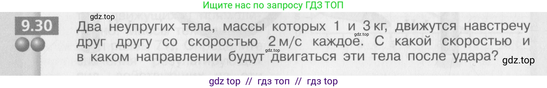 Физика, 8 класс Задачник, авторы: Артеменков Денис Александрович, Ломаченков Иван Алексеевич, Панебратцев Юрий Анатольевич, издательство Просвещение, Москва, 2010, страница 50, номер 9.30, Условие