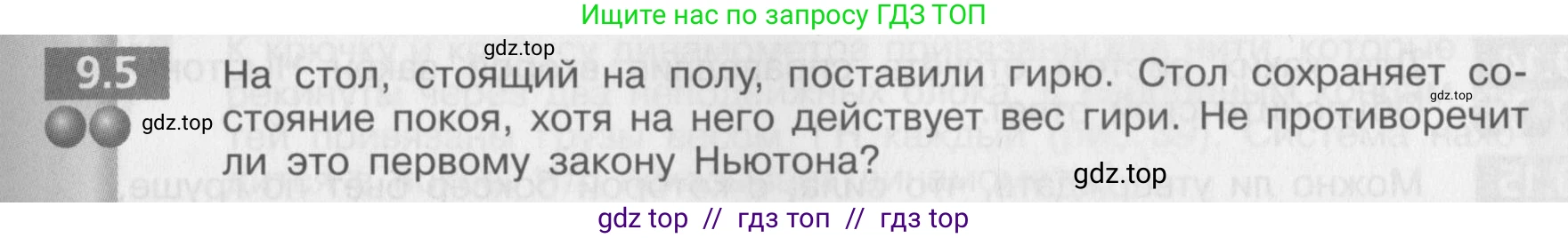 Физика, 8 класс Задачник, авторы: Артеменков Денис Александрович, Ломаченков Иван Алексеевич, Панебратцев Юрий Анатольевич, издательство Просвещение, Москва, 2010, страница 47, номер 9.5, Условие
