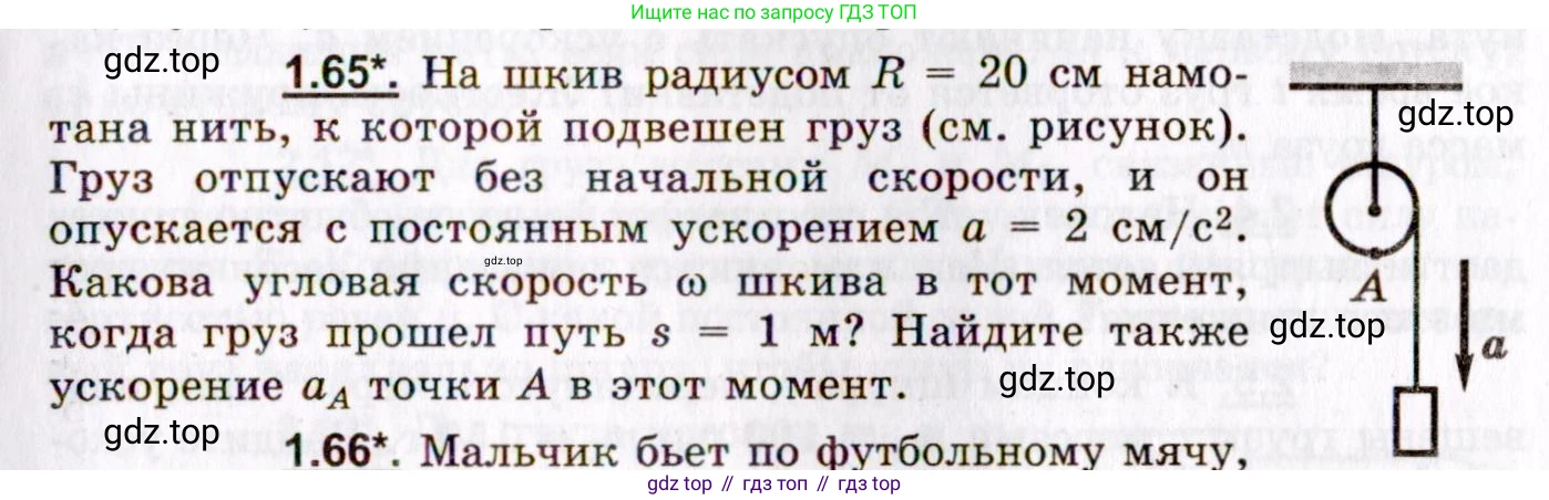 ГДЗ Физика, 8-11 класс Учебник, задачник, авторы: Гельфгат Илья Маркович, Генденштейн Лев Элевич, Кирик Леонид Анатольевич, издательство Илекса, Москва, 2005, страница 13, номер 1.65, Условие