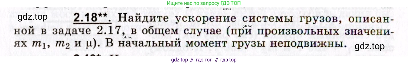 ГДЗ Физика, 8-11 класс Учебник, задачник, авторы: Гельфгат Илья Маркович, Генденштейн Лев Элевич, Кирик Леонид Анатольевич, издательство Илекса, Москва, 2005, страница 16, номер 2.18, Условие