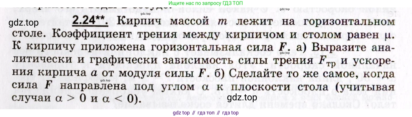 ГДЗ Физика, 8-11 класс Учебник, задачник, авторы: Гельфгат Илья Маркович, Генденштейн Лев Элевич, Кирик Леонид Анатольевич, издательство Илекса, Москва, 2005, страница 16, номер 2.24, Условие