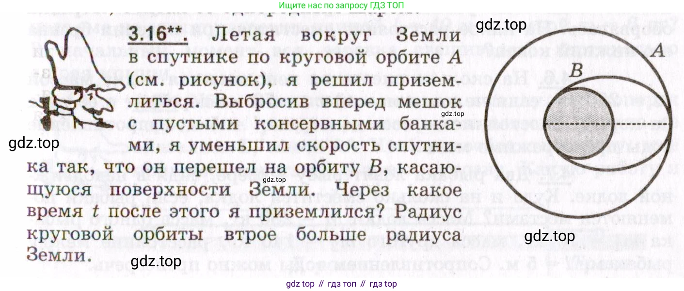 ГДЗ Физика, 8-11 класс Учебник, задачник, авторы: Гельфгат Илья Маркович, Генденштейн Лев Элевич, Кирик Леонид Анатольевич, издательство Илекса, Москва, 2005, страница 19, номер 3.16, Условие