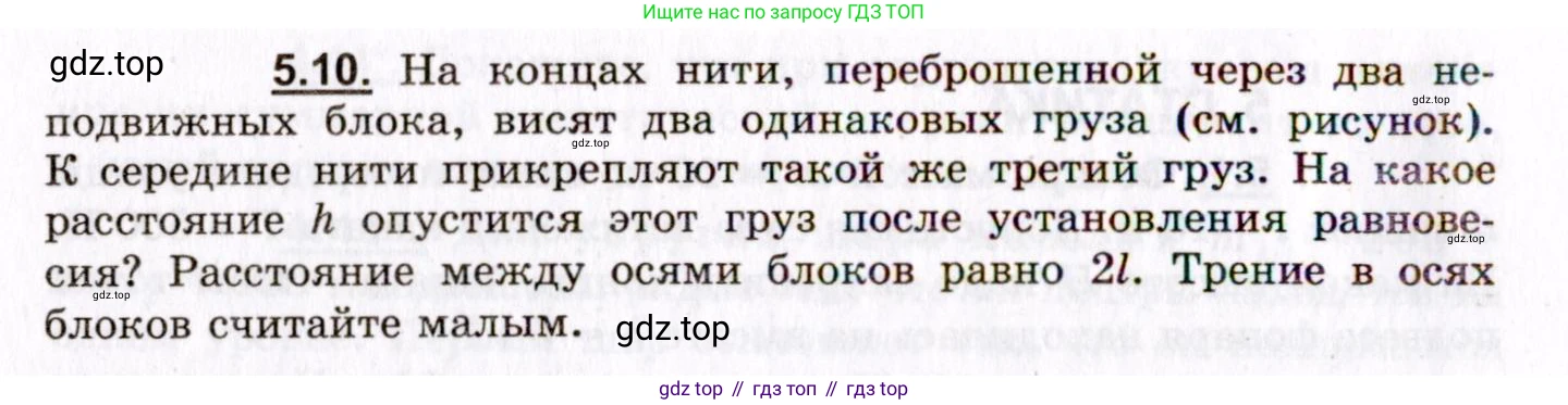 ГДЗ Физика, 8-11 класс Учебник, задачник, авторы: Гельфгат Илья Маркович, Генденштейн Лев Элевич, Кирик Леонид Анатольевич, издательство Илекса, Москва, 2005, страница 28, номер 5.10, Условие