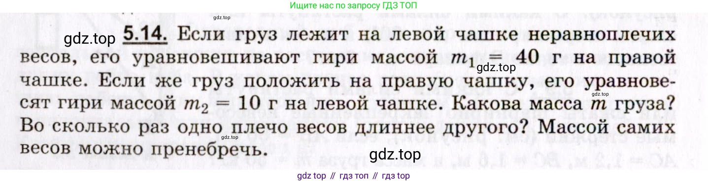 ГДЗ Физика, 8-11 класс Учебник, задачник, авторы: Гельфгат Илья Маркович, Генденштейн Лев Элевич, Кирик Леонид Анатольевич, издательство Илекса, Москва, 2005, страница 28, номер 5.14, Условие