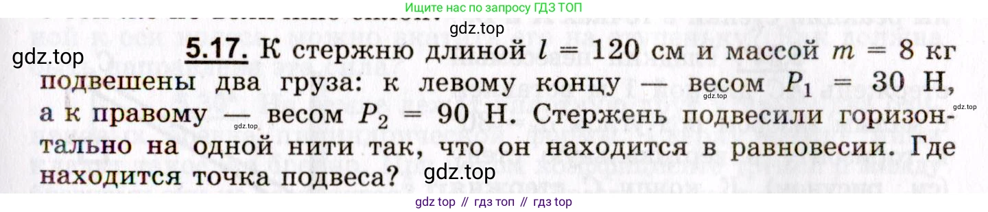 ГДЗ Физика, 8-11 класс Учебник, задачник, авторы: Гельфгат Илья Маркович, Генденштейн Лев Элевич, Кирик Леонид Анатольевич, издательство Илекса, Москва, 2005, страница 29, номер 5.17, Условие