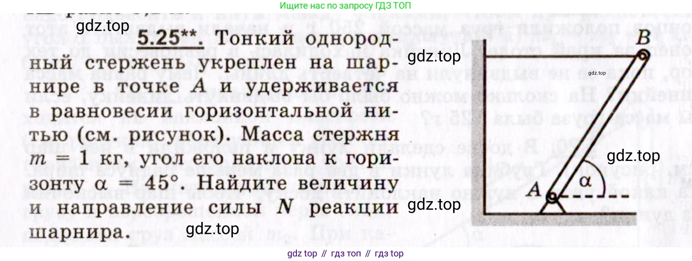 ГДЗ Физика, 8-11 класс Учебник, задачник, авторы: Гельфгат Илья Маркович, Генденштейн Лев Элевич, Кирик Леонид Анатольевич, издательство Илекса, Москва, 2005, страница 30, номер 5.25, Условие