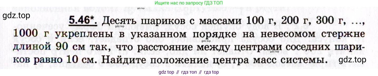 ГДЗ Физика, 8-11 класс Учебник, задачник, авторы: Гельфгат Илья Маркович, Генденштейн Лев Элевич, Кирик Леонид Анатольевич, издательство Илекса, Москва, 2005, страница 33, номер 5.46, Условие