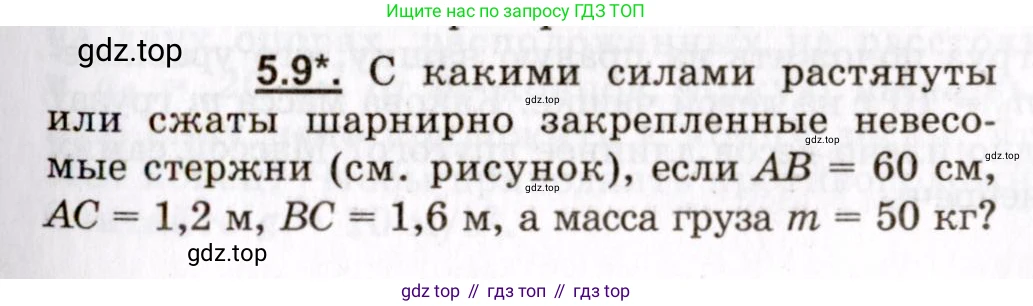 ГДЗ Физика, 8-11 класс Учебник, задачник, авторы: Гельфгат Илья Маркович, Генденштейн Лев Элевич, Кирик Леонид Анатольевич, издательство Илекса, Москва, 2005, страница 27, номер 5.9, Условие