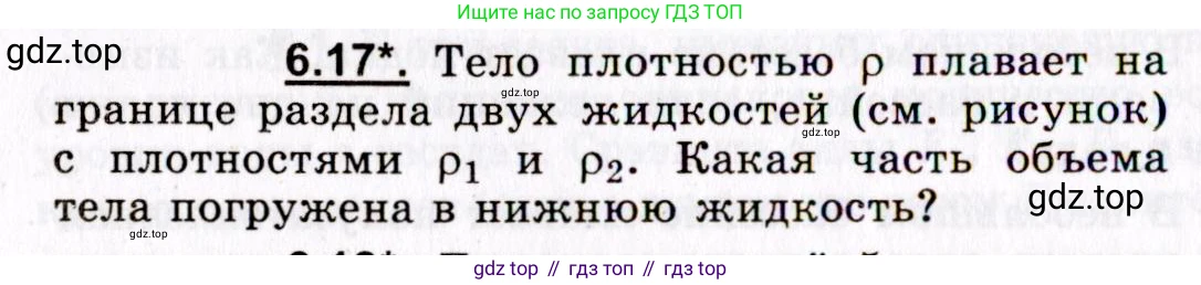 ГДЗ Физика, 8-11 класс Учебник, задачник, авторы: Гельфгат Илья Маркович, Генденштейн Лев Элевич, Кирик Леонид Анатольевич, издательство Илекса, Москва, 2005, страница 36, номер 6.17, Условие