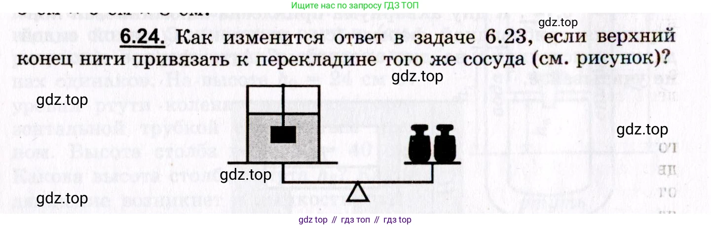 ГДЗ Физика, 8-11 класс Учебник, задачник, авторы: Гельфгат Илья Маркович, Генденштейн Лев Элевич, Кирик Леонид Анатольевич, издательство Илекса, Москва, 2005, страница 36, номер 6.24, Условие