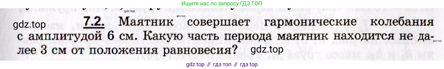 ГДЗ Физика, 8-11 класс Учебник, задачник, авторы: Гельфгат Илья Маркович, Генденштейн Лев Элевич, Кирик Леонид Анатольевич, издательство Илекса, Москва, 2005, страница 37, номер 7.2, Условие