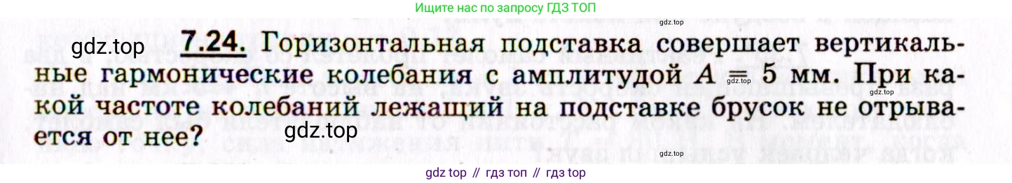 ГДЗ Физика, 8-11 класс Учебник, задачник, авторы: Гельфгат Илья Маркович, Генденштейн Лев Элевич, Кирик Леонид Анатольевич, издательство Илекса, Москва, 2005, страница 41, номер 7.24, Условие