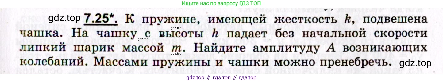ГДЗ Физика, 8-11 класс Учебник, задачник, авторы: Гельфгат Илья Маркович, Генденштейн Лев Элевич, Кирик Леонид Анатольевич, издательство Илекса, Москва, 2005, страница 41, номер 7.25, Условие