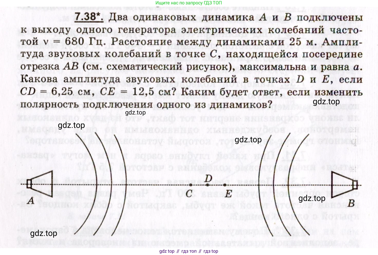 ГДЗ Физика, 8-11 класс Учебник, задачник, авторы: Гельфгат Илья Маркович, Генденштейн Лев Элевич, Кирик Леонид Анатольевич, издательство Илекса, Москва, 2005, страница 42, номер 7.38, Условие