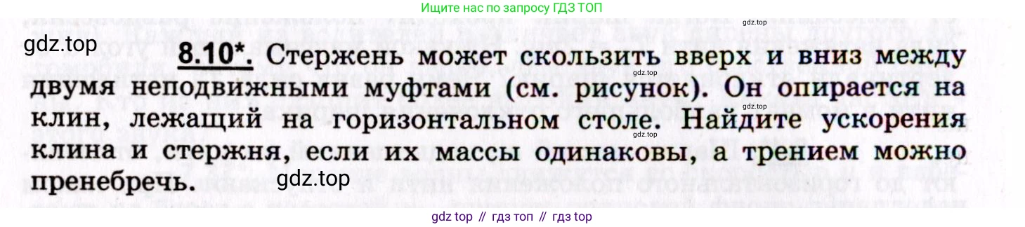 ГДЗ Физика, 8-11 класс Учебник, задачник, авторы: Гельфгат Илья Маркович, Генденштейн Лев Элевич, Кирик Леонид Анатольевич, издательство Илекса, Москва, 2005, страница 44, номер 8.10, Условие