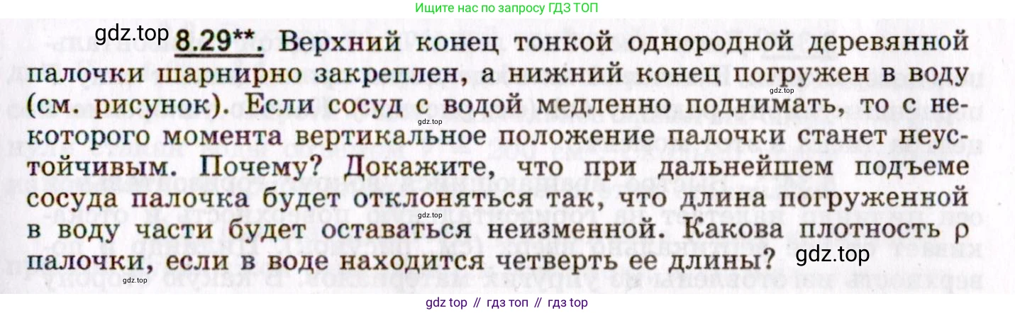 ГДЗ Физика, 8-11 класс Учебник, задачник, авторы: Гельфгат Илья Маркович, Генденштейн Лев Элевич, Кирик Леонид Анатольевич, издательство Илекса, Москва, 2005, страница 47, номер 8.29, Условие