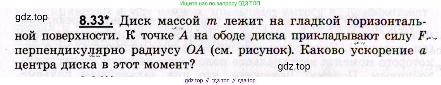 ГДЗ Физика, 8-11 класс Учебник, задачник, авторы: Гельфгат Илья Маркович, Генденштейн Лев Элевич, Кирик Леонид Анатольевич, издательство Илекса, Москва, 2005, страница 48, номер 8.33, Условие