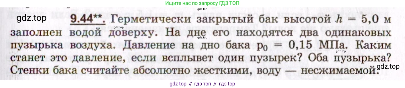 ГДЗ Физика, 8-11 класс Учебник, задачник, авторы: Гельфгат Илья Маркович, Генденштейн Лев Элевич, Кирик Леонид Анатольевич, издательство Илекса, Москва, 2005, страница 55, номер 9.44, Условие