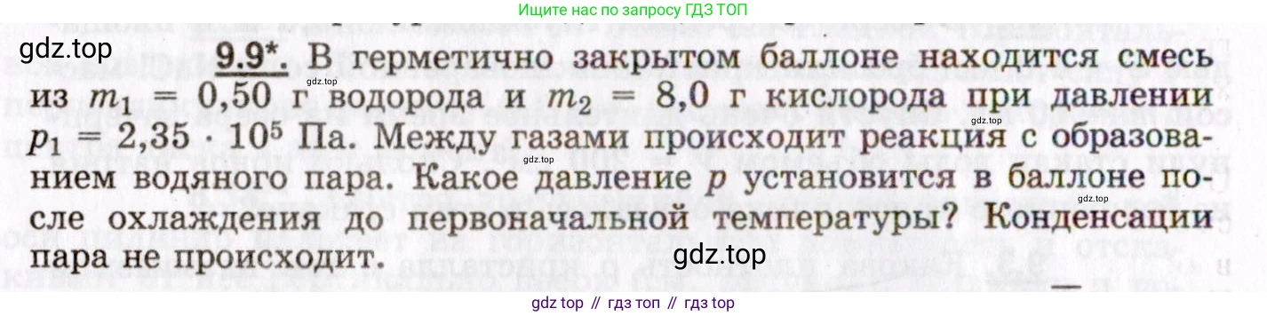 ГДЗ Физика, 8-11 класс Учебник, задачник, авторы: Гельфгат Илья Маркович, Генденштейн Лев Элевич, Кирик Леонид Анатольевич, издательство Илекса, Москва, 2005, страница 50, номер 9.9, Условие