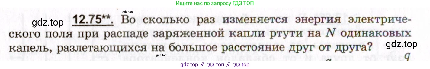 ГДЗ Физика, 8-11 класс Учебник, задачник, авторы: Гельфгат Илья Маркович, Генденштейн Лев Элевич, Кирик Леонид Анатольевич, издательство Илекса, Москва, 2005, страница 78, номер 12.75, Условие