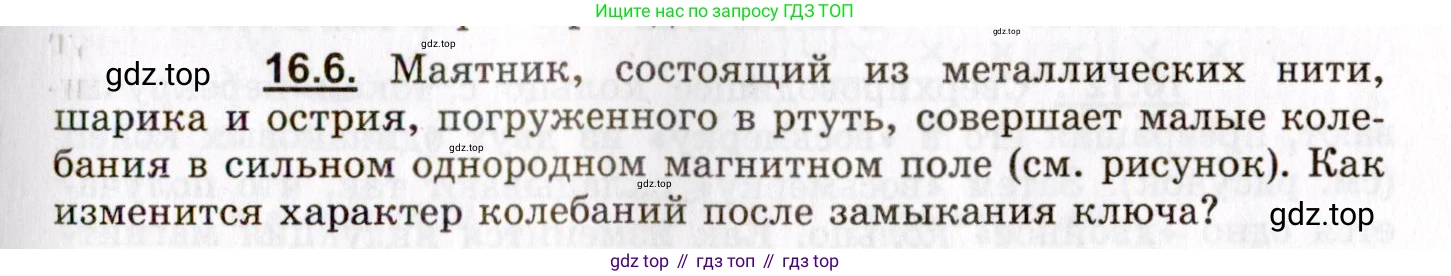 ГДЗ Физика, 8-11 класс Учебник, задачник, авторы: Гельфгат Илья Маркович, Генденштейн Лев Элевич, Кирик Леонид Анатольевич, издательство Илекса, Москва, 2005, страница 99, номер 16.6, Условие