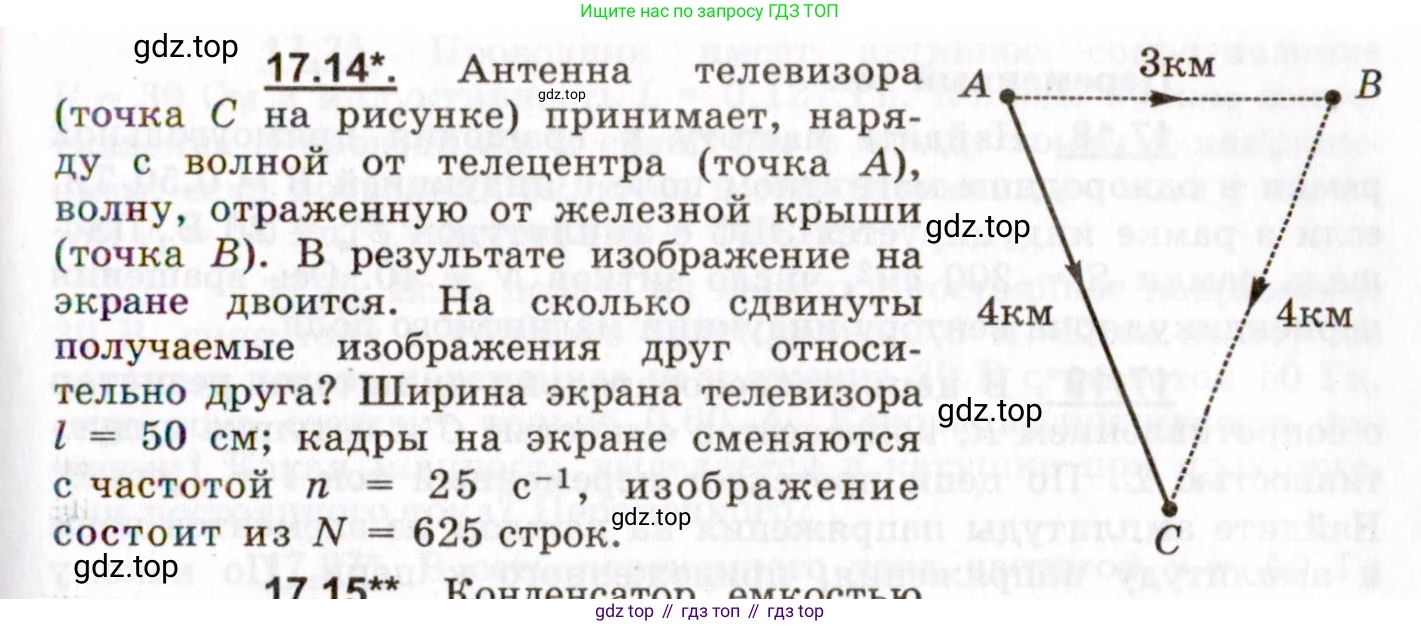 ГДЗ Физика, 8-11 класс Учебник, задачник, авторы: Гельфгат Илья Маркович, Генденштейн Лев Элевич, Кирик Леонид Анатольевич, издательство Илекса, Москва, 2005, страница 107, номер 17.14, Условие