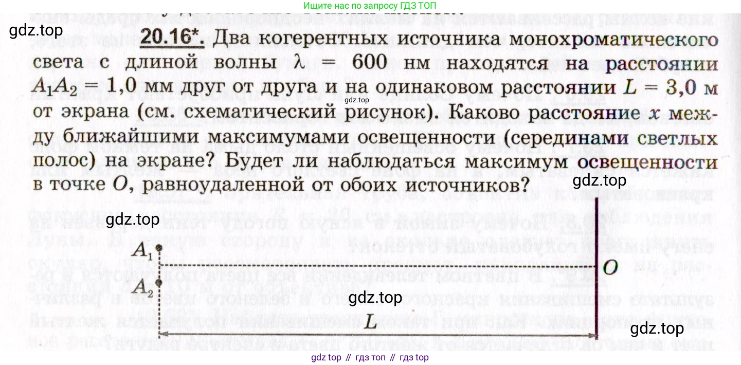 ГДЗ Физика, 8-11 класс Учебник, задачник, авторы: Гельфгат Илья Маркович, Генденштейн Лев Элевич, Кирик Леонид Анатольевич, издательство Илекса, Москва, 2005, страница 124, номер 20.16, Условие