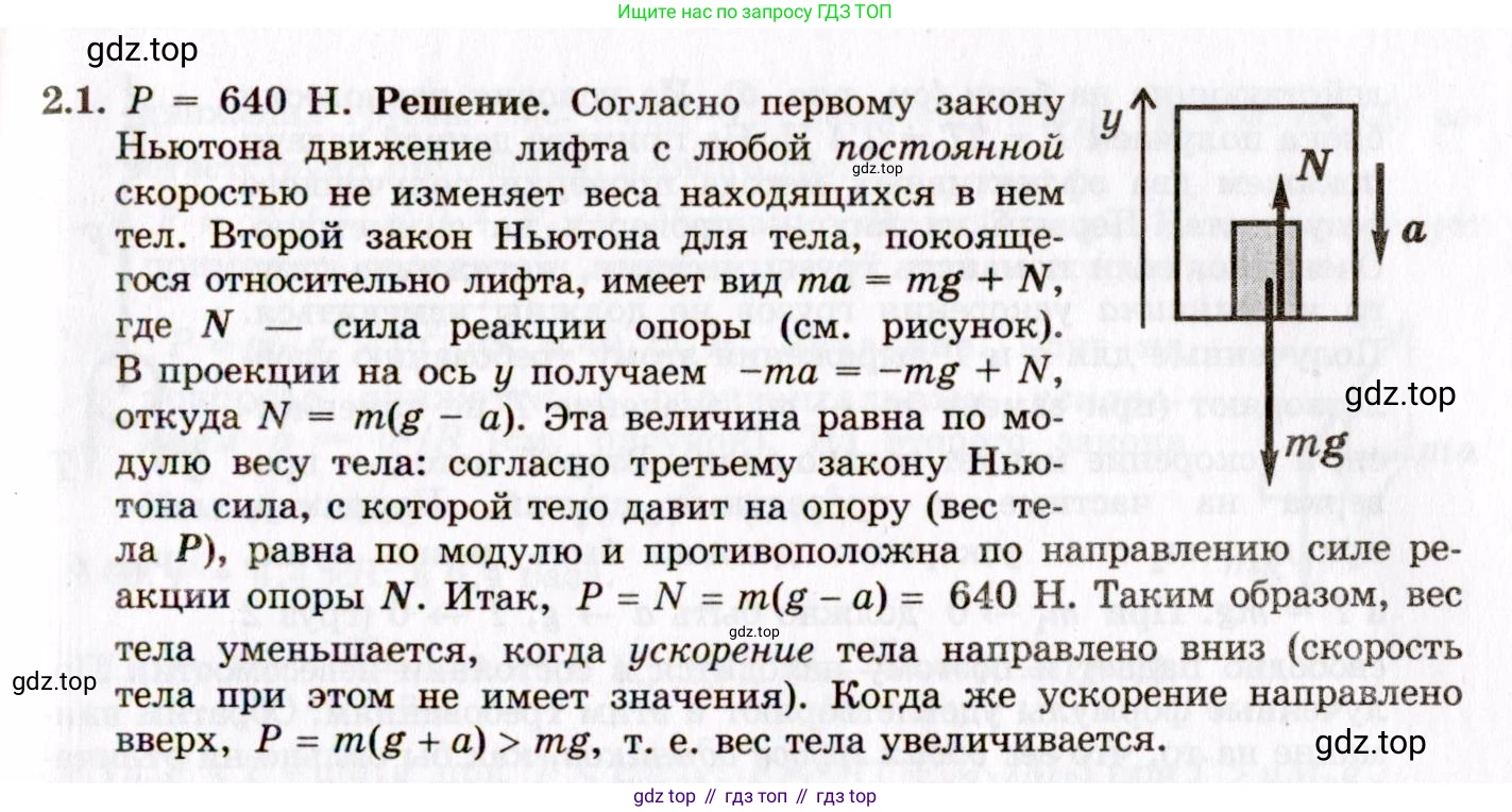 ГДЗ Физика, 8-11 класс Учебник, задачник, авторы: Гельфгат Илья Маркович, Генденштейн Лев Элевич, Кирик Леонид Анатольевич, издательство Илекса, Москва, 2005, страница 14, номер 2.1, Решение