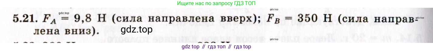 ГДЗ Физика, 8-11 класс Учебник, задачник, авторы: Гельфгат Илья Маркович, Генденштейн Лев Элевич, Кирик Леонид Анатольевич, издательство Илекса, Москва, 2005, страница 29, номер 5.21, Решение