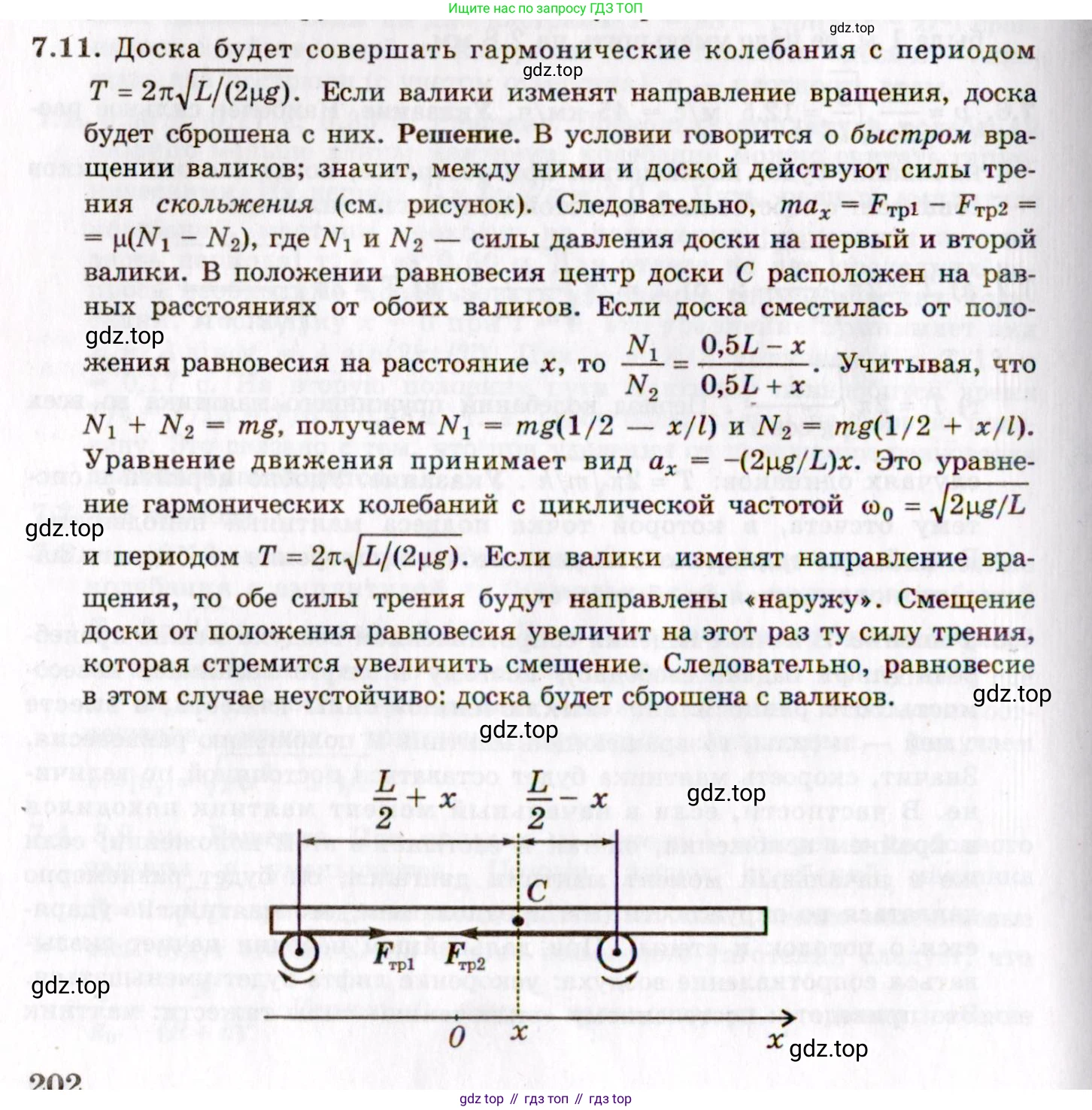 ГДЗ Физика, 8-11 класс Учебник, задачник, авторы: Гельфгат Илья Маркович, Генденштейн Лев Элевич, Кирик Леонид Анатольевич, издательство Илекса, Москва, 2005, страница 39, номер 7.11, Решение
