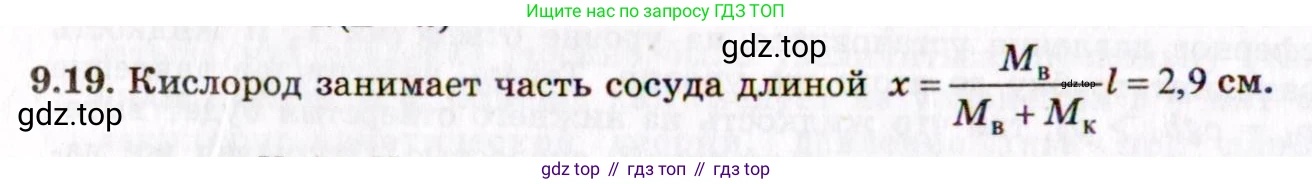 ГДЗ Физика, 8-11 класс Учебник, задачник, авторы: Гельфгат Илья Маркович, Генденштейн Лев Элевич, Кирик Леонид Анатольевич, издательство Илекса, Москва, 2005, страница 51, номер 9.19, Решение