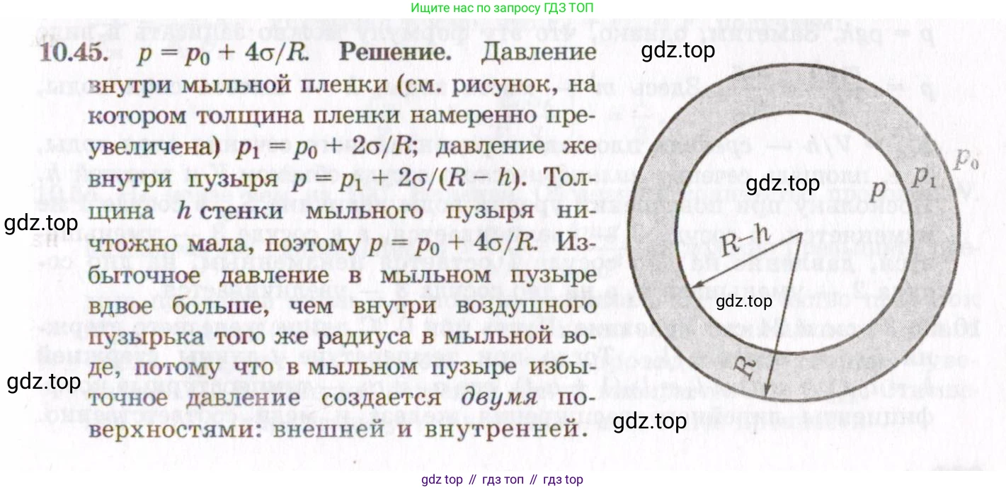 ГДЗ Физика, 8-11 класс Учебник, задачник, авторы: Гельфгат Илья Маркович, Генденштейн Лев Элевич, Кирик Леонид Анатольевич, издательство Илекса, Москва, 2005, страница 60, номер 10.45, Решение