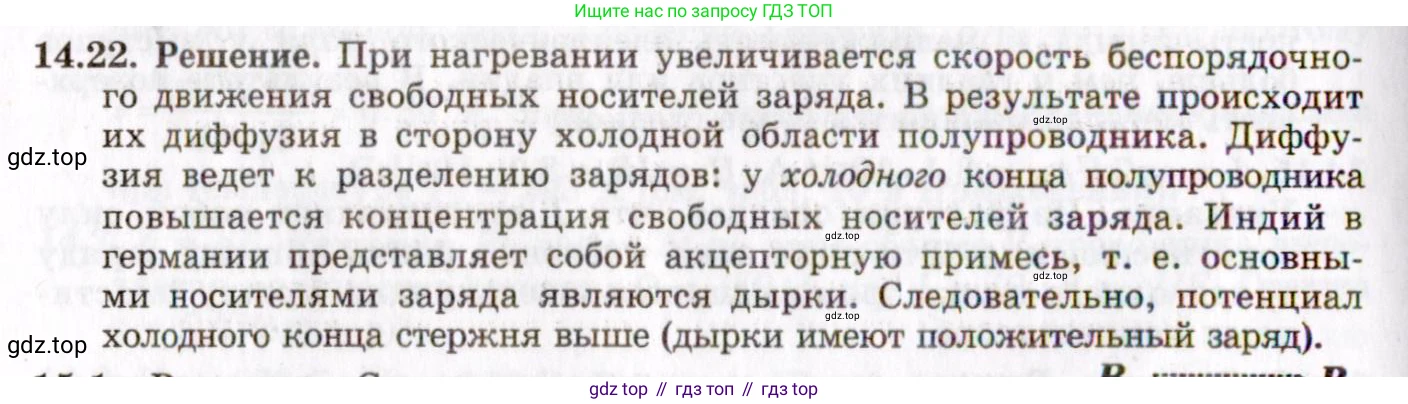 ГДЗ Физика, 8-11 класс Учебник, задачник, авторы: Гельфгат Илья Маркович, Генденштейн Лев Элевич, Кирик Леонид Анатольевич, издательство Илекса, Москва, 2005, страница 95, номер 14.22, Решение