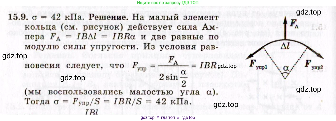 ГДЗ Физика, 8-11 класс Учебник, задачник, авторы: Гельфгат Илья Маркович, Генденштейн Лев Элевич, Кирик Леонид Анатольевич, издательство Илекса, Москва, 2005, страница 96, номер 15.9, Решение