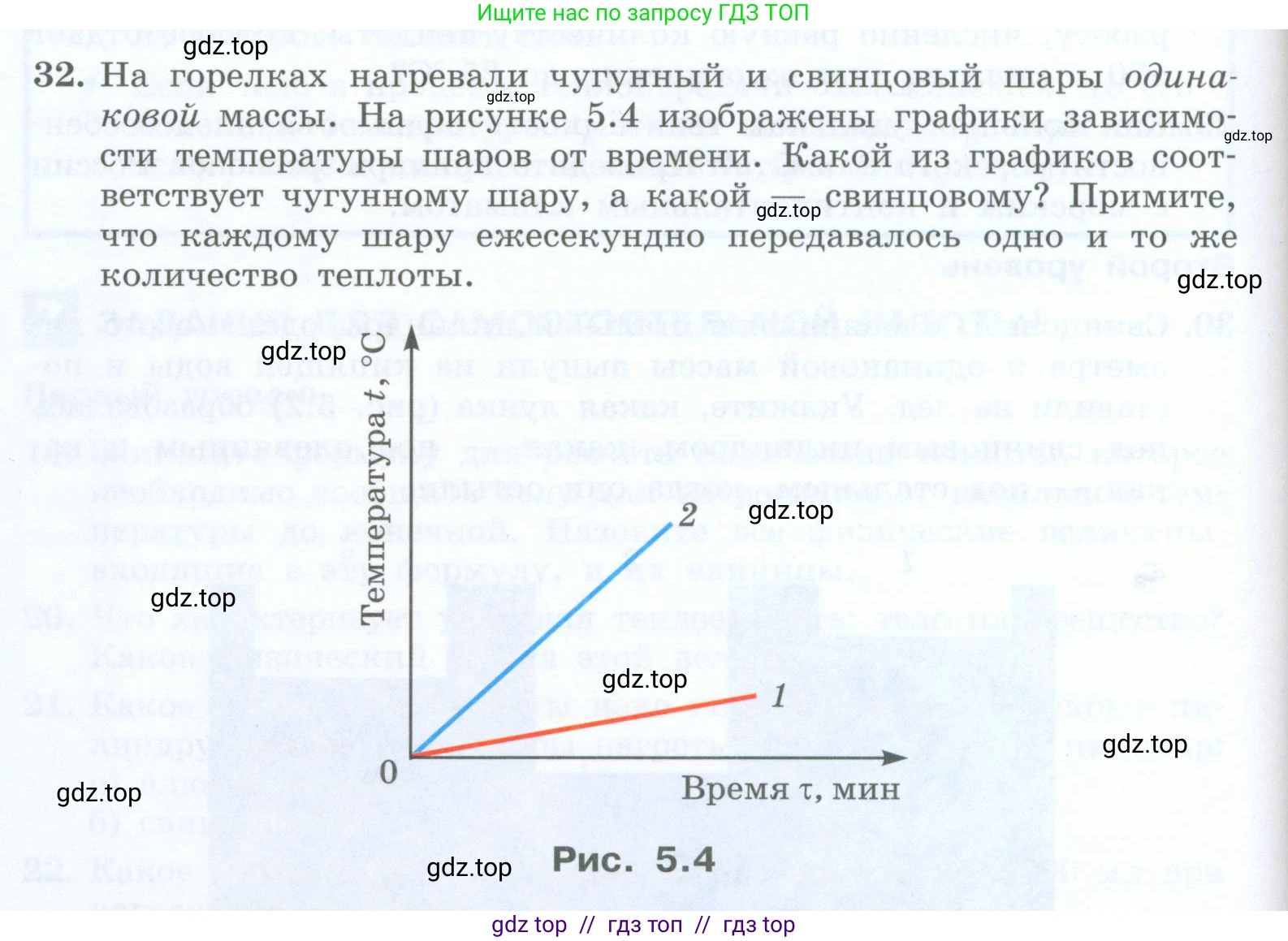 Физика, 8 класс Учебник, авторы: Генденштейн Лев Элевич, Булатова Альбина Александрова, Корнильев Игорь Николаевич, Кошкина Анжелика Васильевна, издательство Просвещение, Москва, 2019, бирюзового цвета, Часть 1, страница 54, номер 32, Условие