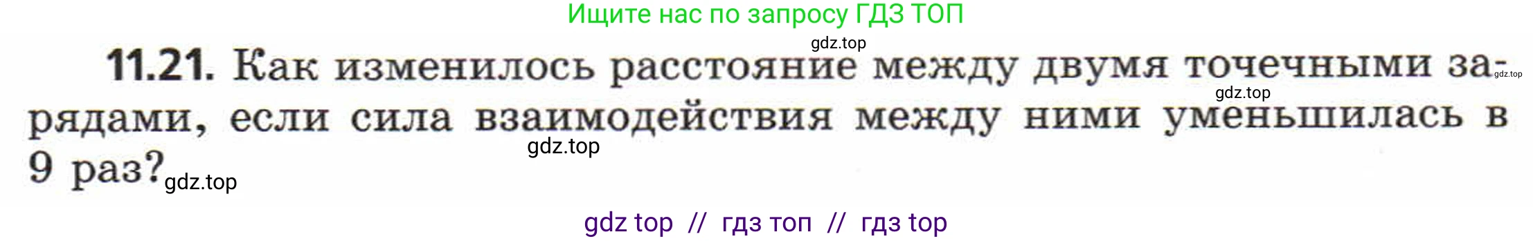 Физика, 8 класс Задачник, авторы: Генденштейн Лев Элевич, Кирик Леонид Анатольевич, Гельфгат Илья Маркович, издательство Мнемозина, Москва, 2009, салатового цвета, страница 58, номер 11.21, Условие