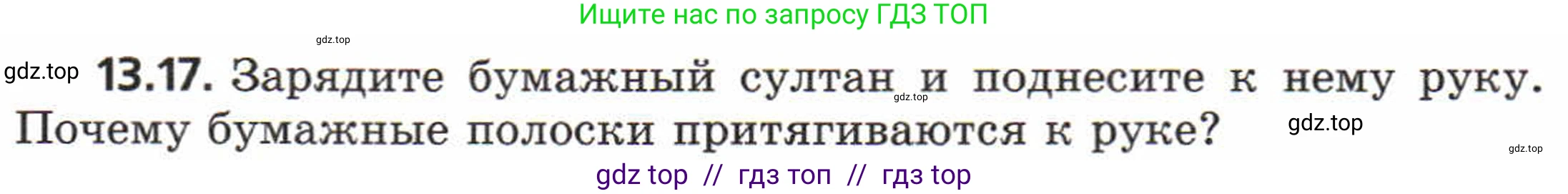 Физика, 8 класс Задачник, авторы: Генденштейн Лев Элевич, Кирик Леонид Анатольевич, Гельфгат Илья Маркович, издательство Мнемозина, Москва, 2009, салатового цвета, страница 64, номер 13.17, Условие