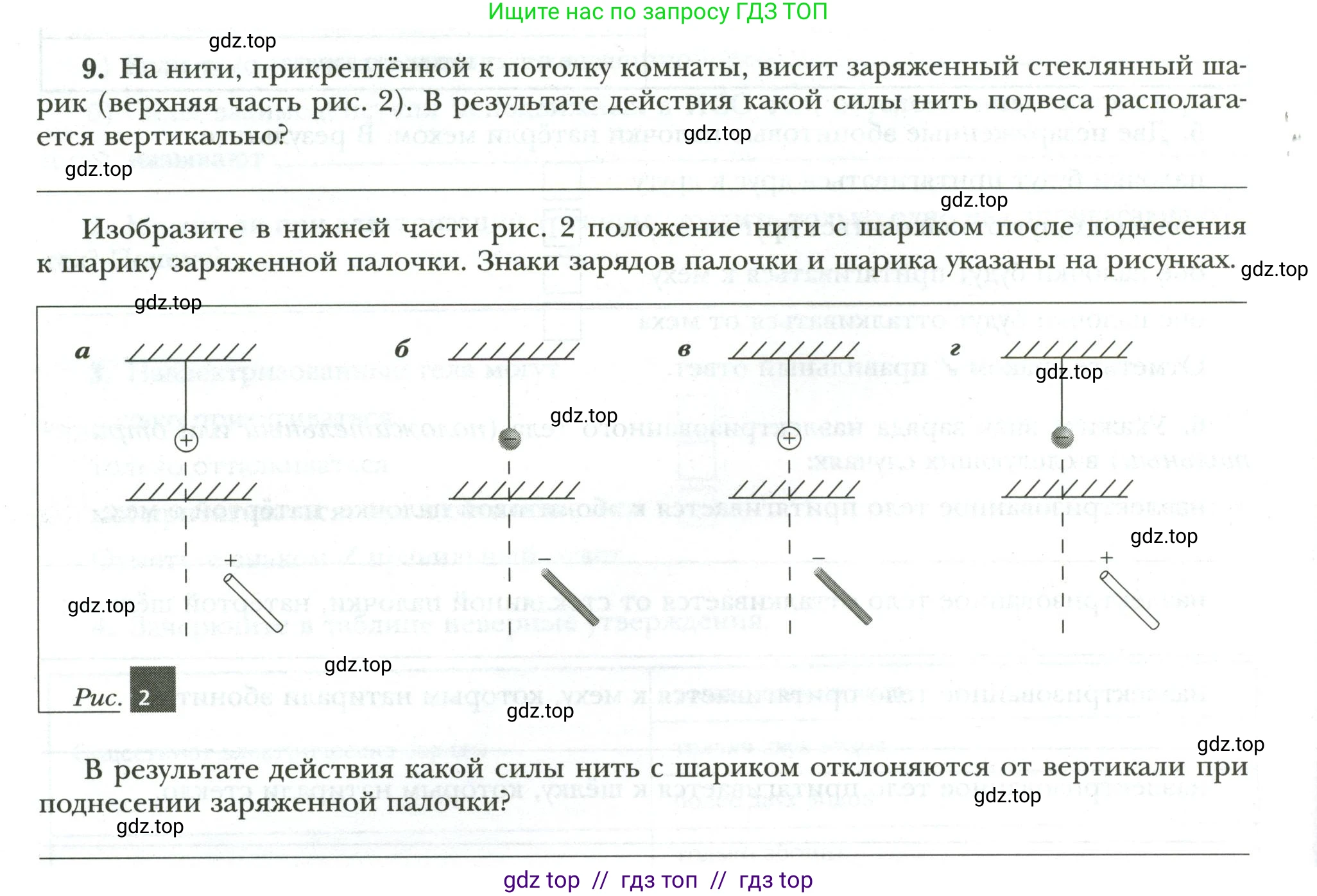 Физика, 8 класс рабочая тетрадь, авторы: Грачев Александр Васильевич, Погожев Владимир Александрович, Боков Павел Юрьевич, Вишнякова Екатерина Анатольевна, издательство Просвещение, Москва, 2008, Часть 2, страница 6, номер 9, Условие