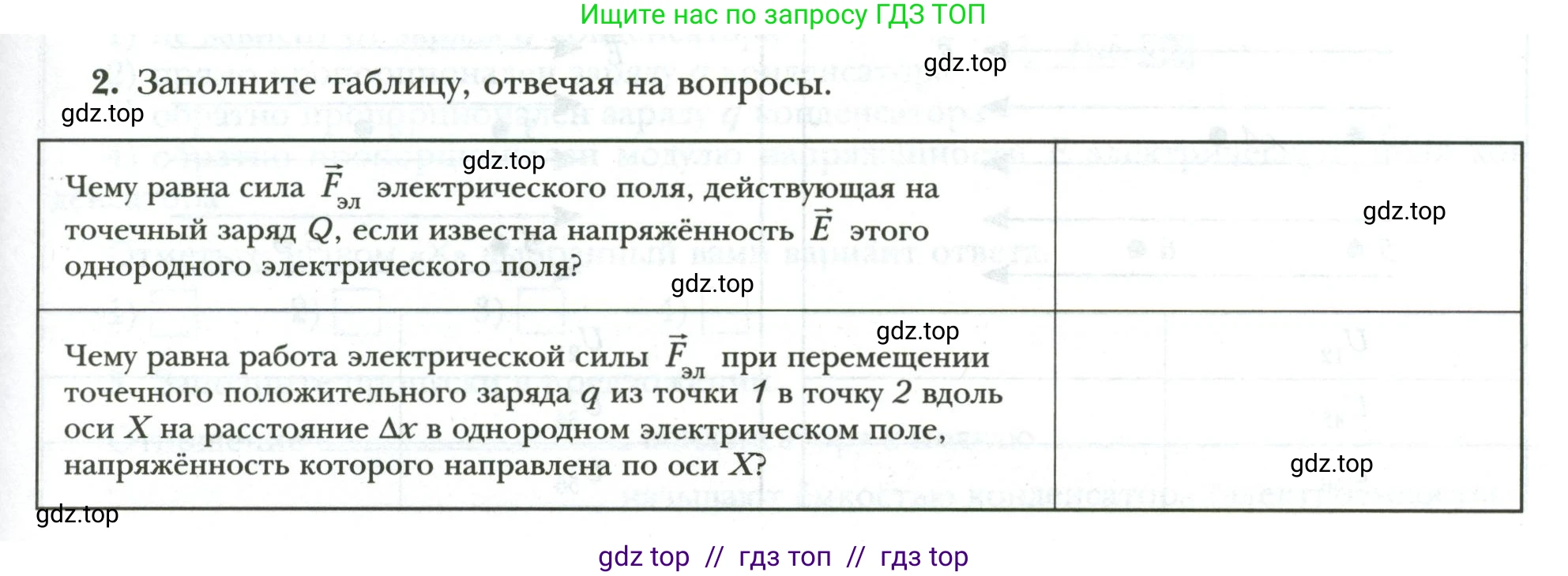 Физика, 8 класс рабочая тетрадь, авторы: Грачев Александр Васильевич, Погожев Владимир Александрович, Боков Павел Юрьевич, Вишнякова Екатерина Анатольевна, издательство Просвещение, Москва, 2008, Часть 2, страница 27, номер 2, Условие