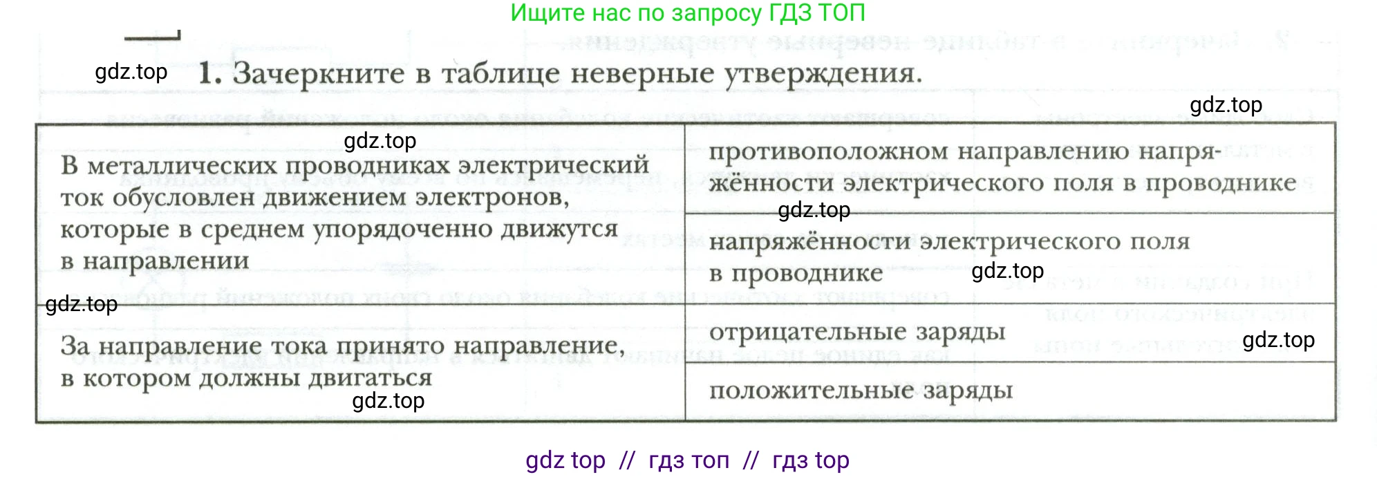 Физика, 8 класс рабочая тетрадь, авторы: Грачев Александр Васильевич, Погожев Владимир Александрович, Боков Павел Юрьевич, Вишнякова Екатерина Анатольевна, издательство Просвещение, Москва, 2008, Часть 2, страница 36, номер 1, Условие