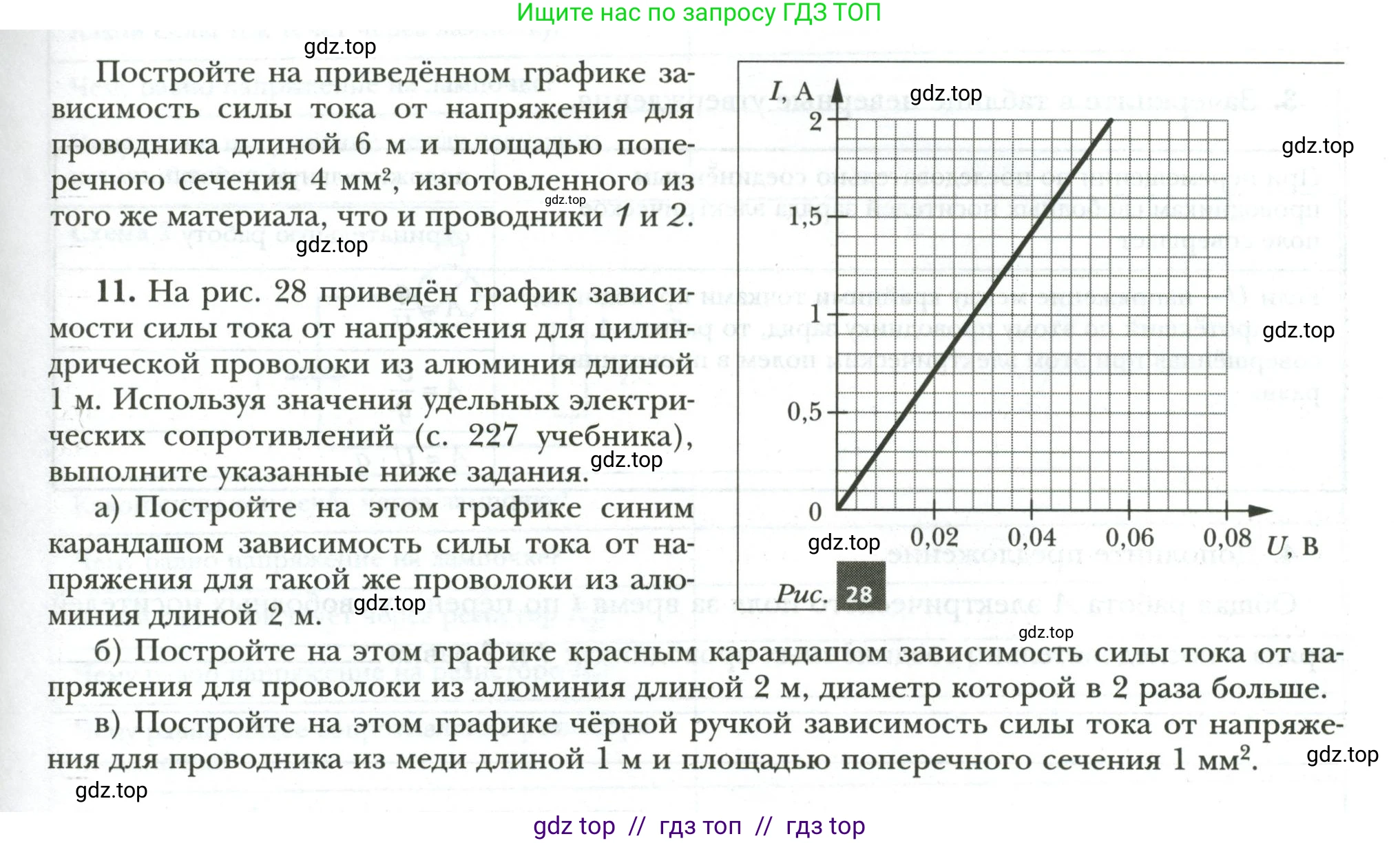 Физика, 8 класс рабочая тетрадь, авторы: Грачев Александр Васильевич, Погожев Владимир Александрович, Боков Павел Юрьевич, Вишнякова Екатерина Анатольевна, издательство Просвещение, Москва, 2008, Часть 2, страница 47, номер 11, Условие