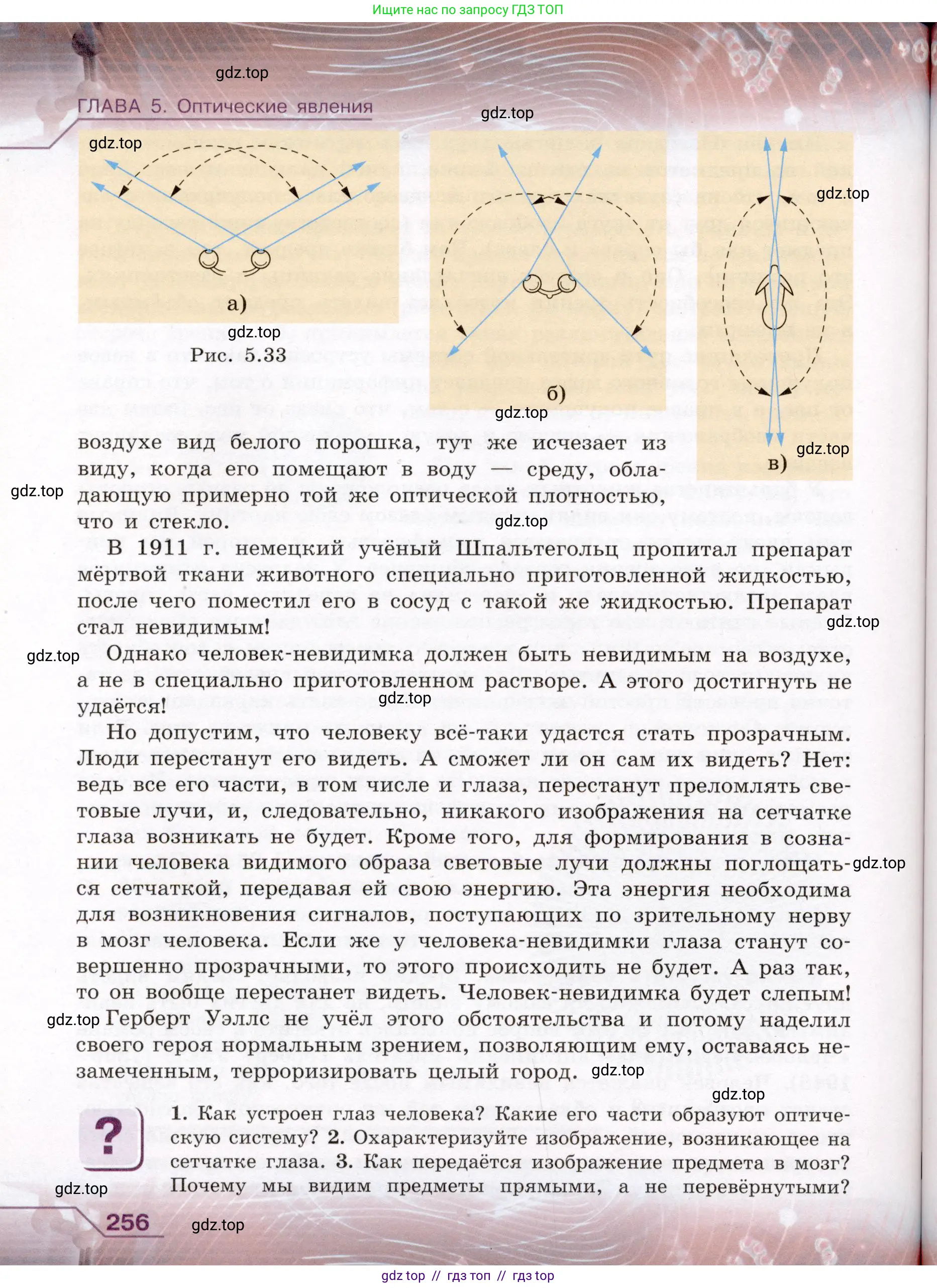 Физика, 8 класс Учебник, авторы: Громов Сергей Васильевич, Родина Надежда Александровна, Белага Виктория Владимировна, Ломаченков Иван Алексеевич, Панебратцев Юрий Анатольевич, издательство Просвещение, Москва, 2018, страница 256